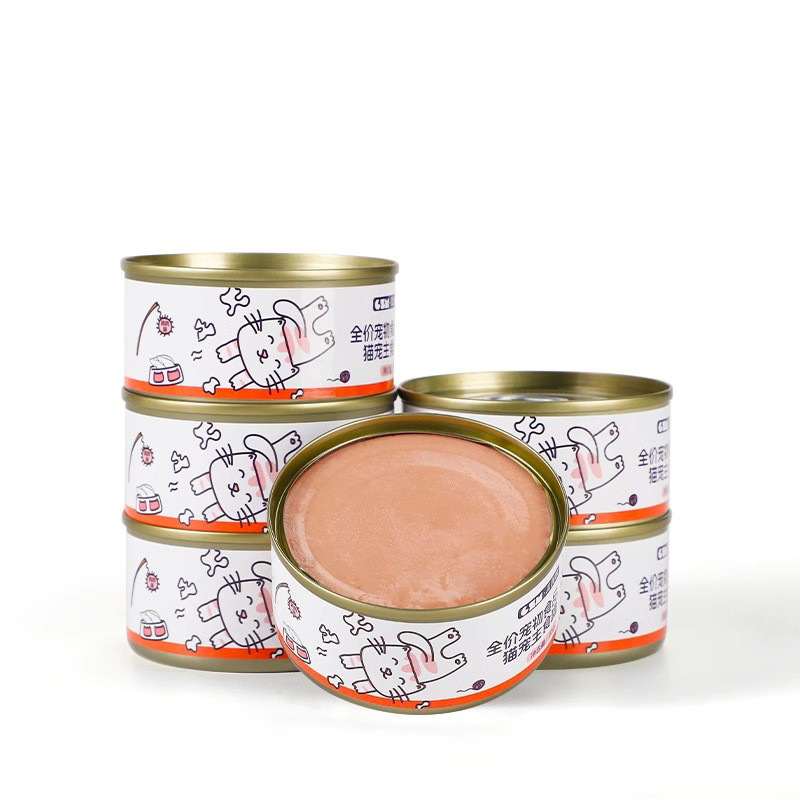 Guazhou gato pastoral enlatado comida básica, 85g, bocadillos para gatos, suplementos de nutrición para gatos jóvenes, hidratación para el cabello.