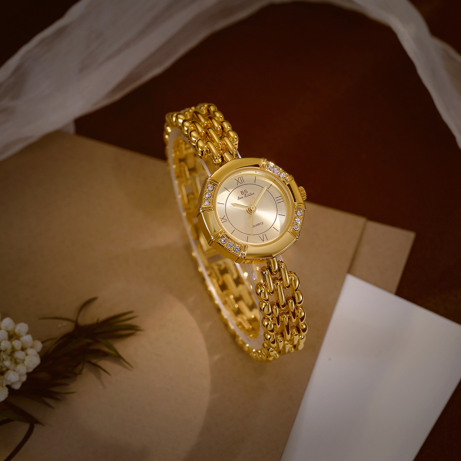 55g Weight Tempered Glass Mirror Material Fine Steel Strap Material Watch Classification Pointer Display Type Jewelry Buckle Buckle Style Diamond Dial Shape Casual, Tea Party Occasion Quartz Movement Solid Color Pattern All Seasons Season Women's Gender Elegant, Classic Style Style Elegant Classic Style Solid Color Jewelry Buckle Quartz Watch 17
