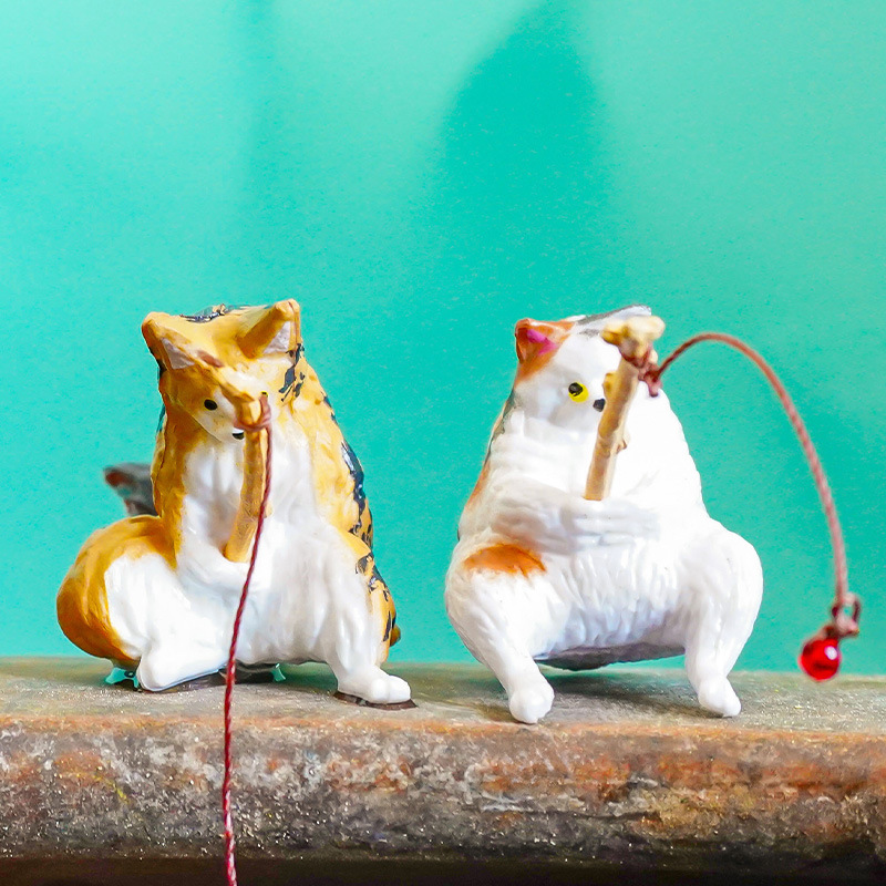Gatito explosivo, pesca, pecera pequeña, decoración, paisajismo, método antiguo, pecera, adornos laterales, gatos de pesca, buen clima, berserk