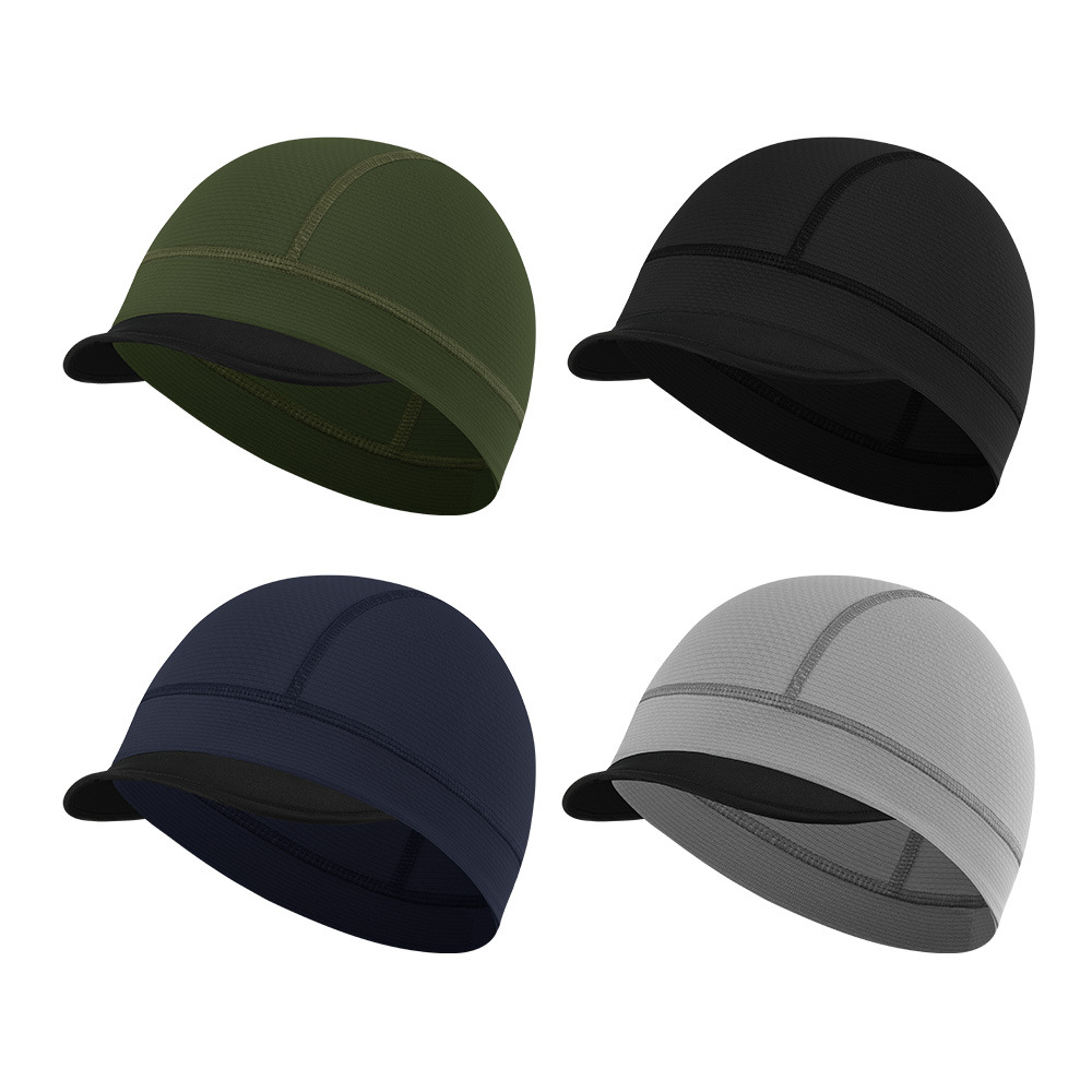 Outdoor Sunshade Breathable Quick-Dry Brimmed Cycling Cap Running Mountaineering Sports Headgear Baseball Cap Helmet Liner Cap
