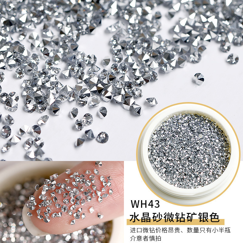水晶微ドリル美甲ドリルアクセサリーネット赤爆発金透明幻彩小砕ドリルdiy素材材料バッグ爪ドリル|undefined