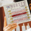 Card holder, set, nurse uniform suitable for photo sessions, round beads