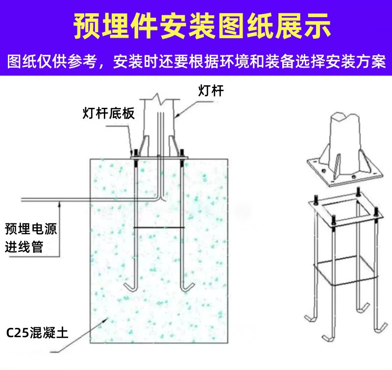 LED升降式高杆灯8米广场体育馆球场港口投光灯户外中高杆照明路灯详情4