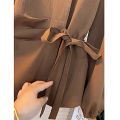 【オリジナルの仕事】大きいサイズの婦人服2024朝秋の上着の女性の洋気減齢はお腹を遮ってやせて太っているmmの初めを現します。