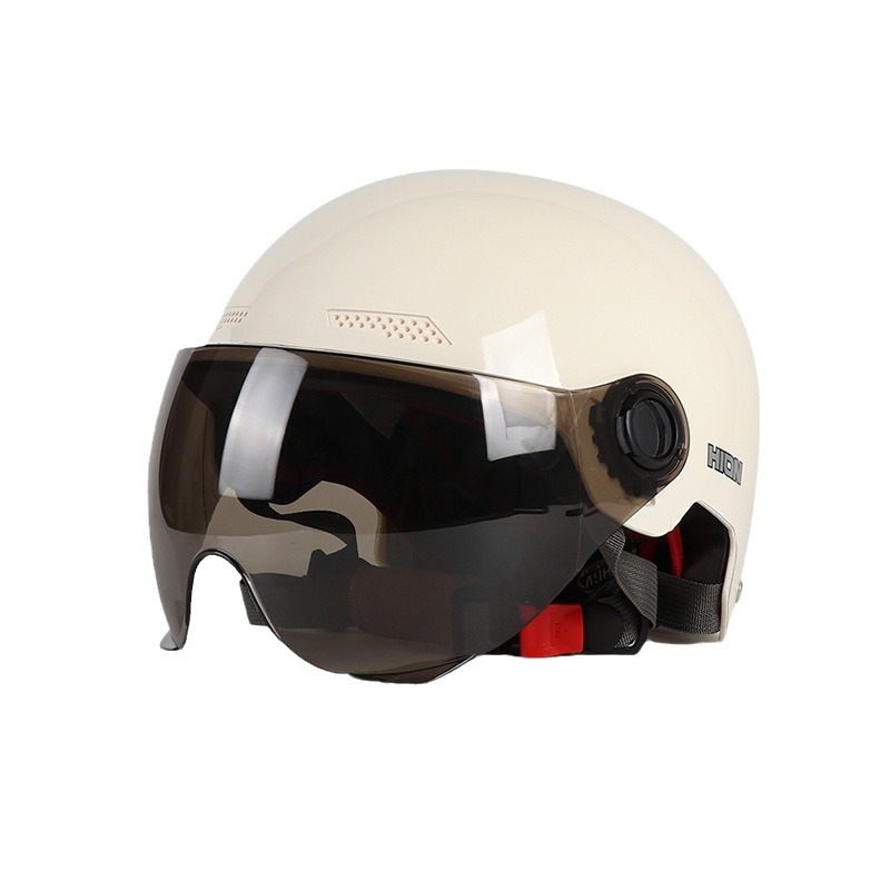 Cascos de coche eléctrico personalizados, cascos de seguridad, hombres y mujeres, batería de verano, medio casco, cuatro estaciones, verano general, ligero, comercio exterior