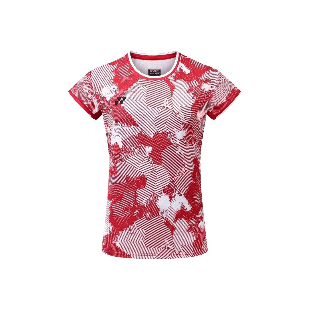 New YY Badminton Clothing Men's Competition Clothing Sports Top Women's Short-sleeved Quick-drying Children's 10575EX