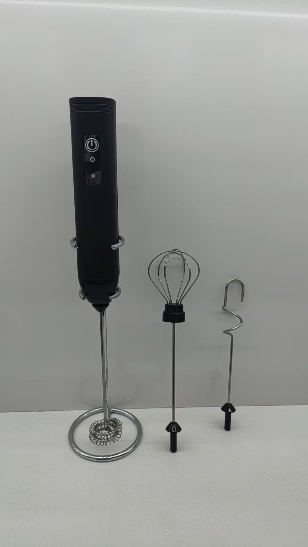 D07黑色三頭支架款 / 3W奶泡器電動打蛋器