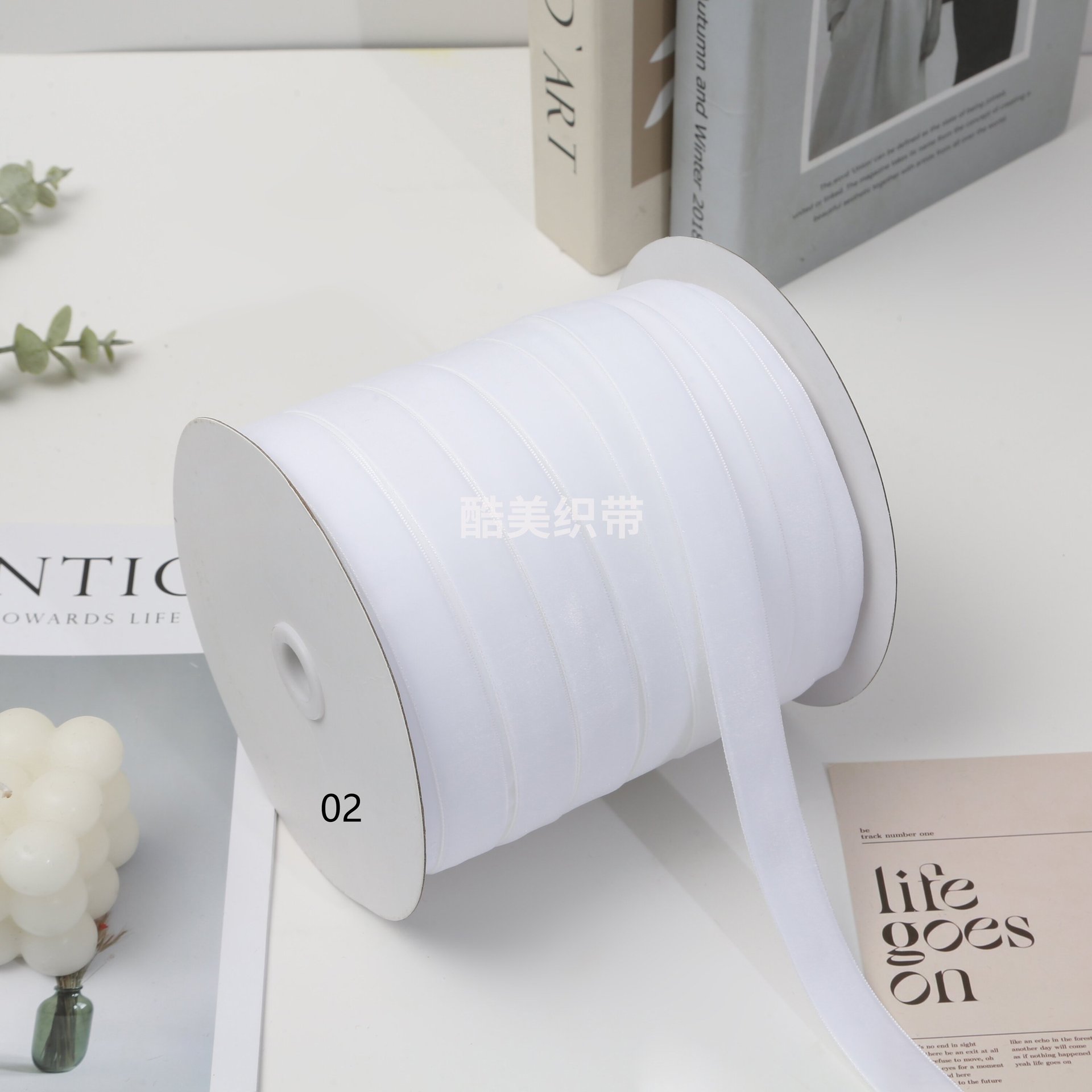 Stock 1.5cm / 2cm / 2.5cm unilateral cinta de terciopelo de terciopelo de color diy arco hecho a mano