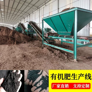 颗粒掺混肥设备牛粪羊粪鸡粪发酵 有机肥料加工设备配料生产线