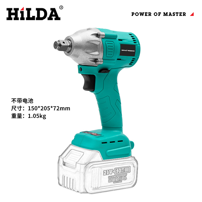 HiLDA destornillador de litio llave recargable llave de enchufe de reparación de automóviles de servicio pesado llave eléctrica