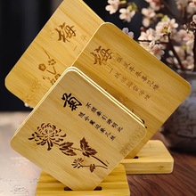梅兰竹菊杯垫隔热垫餐桌垫防水木质碗垫子耐热厨房砂锅垫盘垫创意