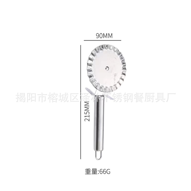 Comercio exterior de acero inoxidable herramientas de cocina cuchillo de pizza raspador de alambre prensador de ajo cortador de patatas cuchillo de piel herramientas de horneado