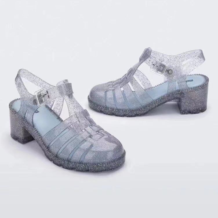 Foreign trade in stock Melissa Roman shoes pig cage shoes high heel shoes women's sandals Melissa Posse