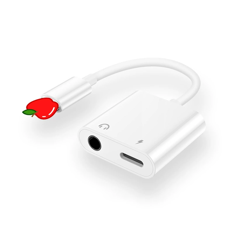 Apple, совместимые наушники, адаптер-кабель, 3.5 мм, 2 в 1