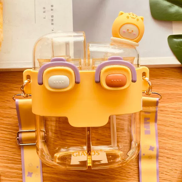 Small yellow glass, sticker