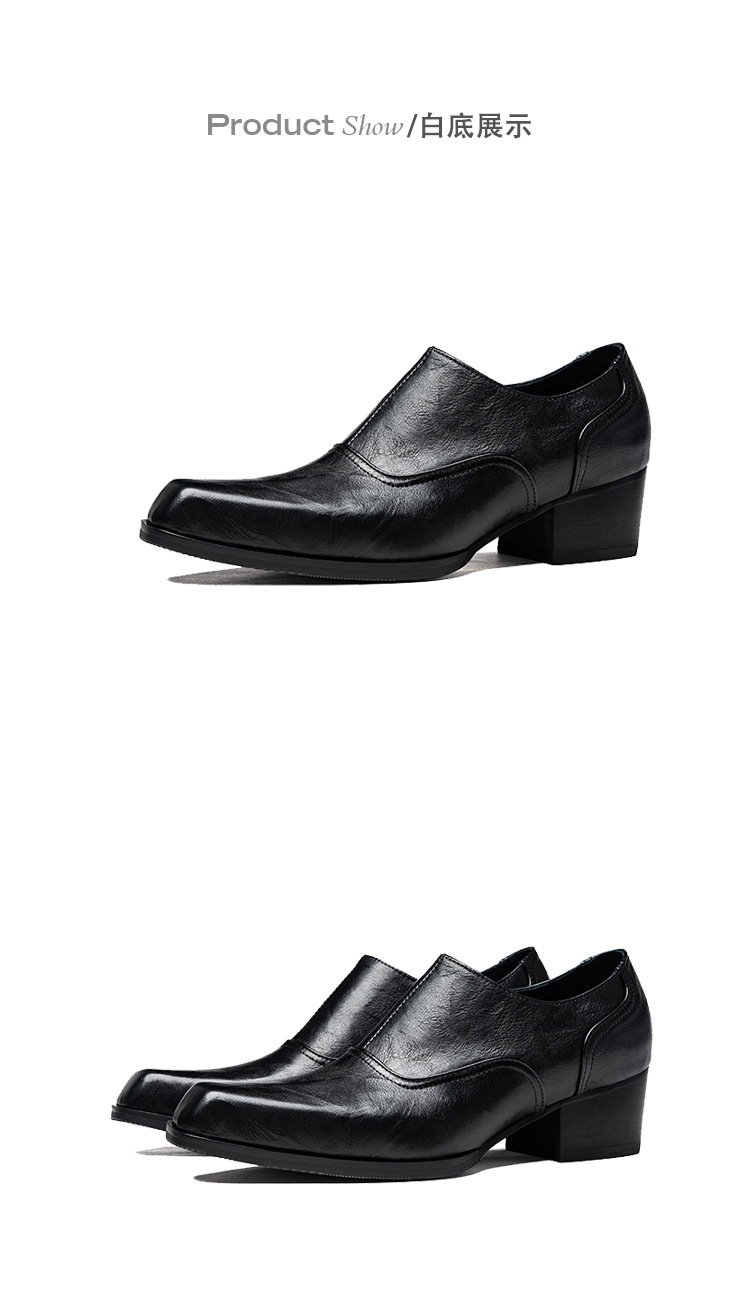 靴 PPFM Square Toe Leather Shoes PPFM Square Toe Leather