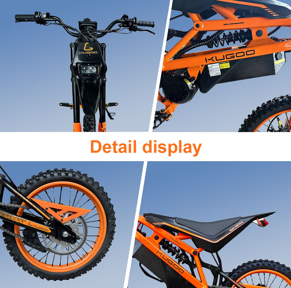 Kugoo Wish 02 Pro Electric Motorcycle 2500W 60V 27Ah Electric Bicycle Exclusively for Cross-Border Sales