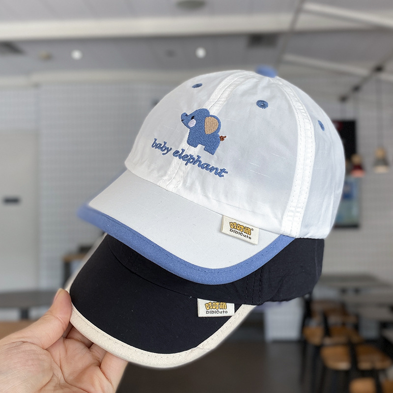 Sombrero de bebé primavera y verano estilo fino de secado rápido sombra del tesoro masculino lengua de pato gorra de béisbol protector solar para niños verano dibujos animados niños verano