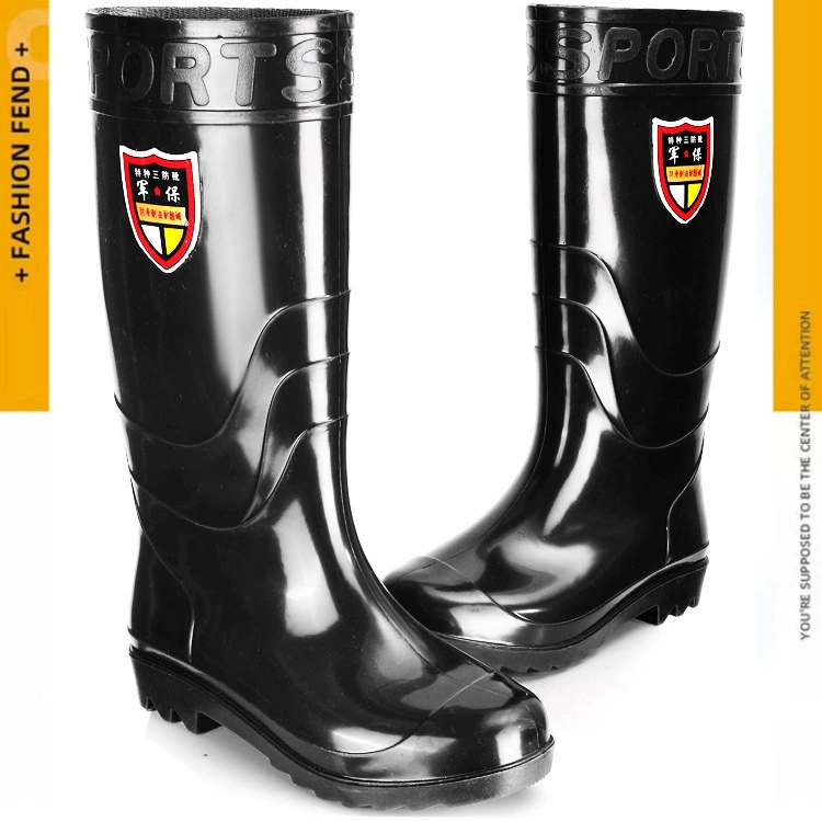 Теплые мужские резиновые сапоги из хлопка на флисовой подкладке, высокие резиновые сапоги, короткие Нескользящие водонепроницаемые ботинки, износостойкая непромокаемая резиновая обувь, утолщенные туфли из говяжьих сухожилий