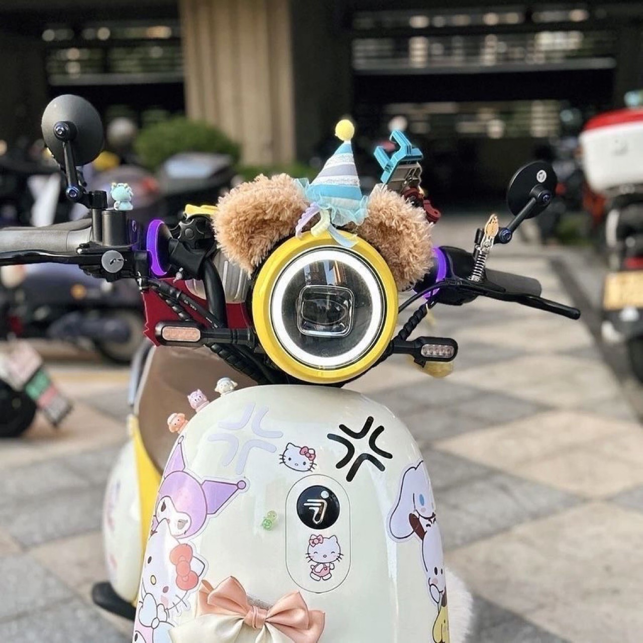 Children's Helmet Decoration with Teddy Bear Ears, Shirley Rose Ears, Bow Accessories, Motorcycle Helmet Quick-Release Cat Ears