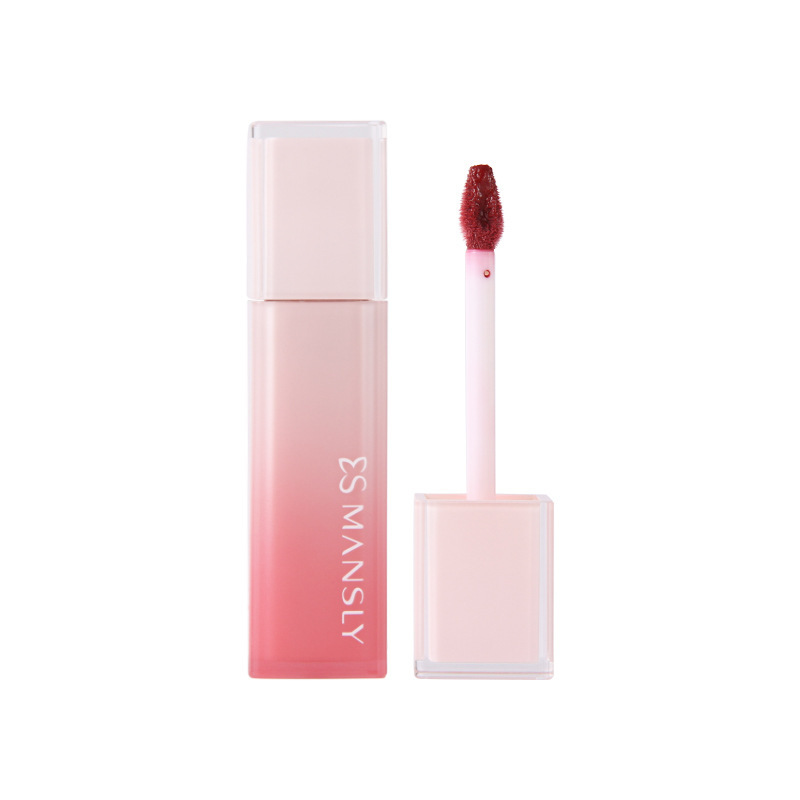Manly gradiente tubo cuadrado pluma lápiz labial brillo de terciopelo mate niebla no es fácil de descolorar blanquear lápiz labial maquillaje al por mayor image 6