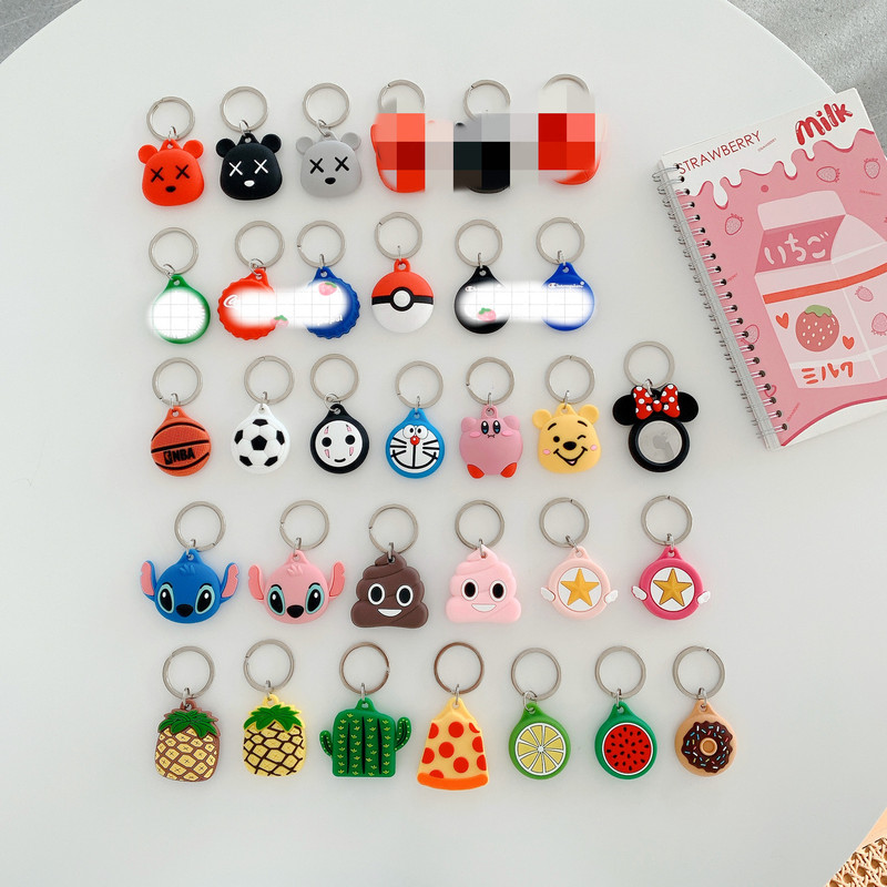 Applicable to cartoon airtag tracker protective case silicone locator protective case cartoon tracker protective case