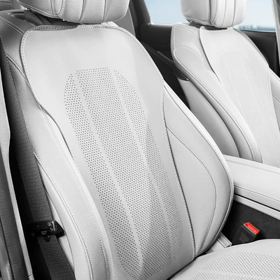Seat Cover, Four-Season Ventilation, Perforated: Seat cushion, seat cover - tesla-white-one-piece-of-backrest-for-front-and-rear-rows