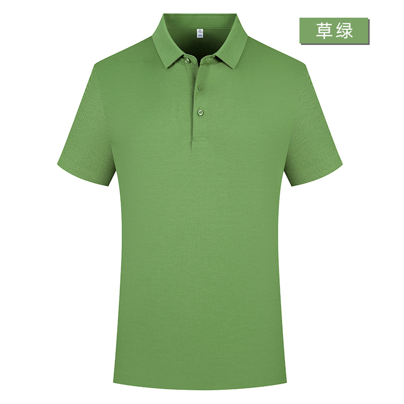 Camiseta polo de manga corta para hombre, estilo business, elástica, fresca al tacto, de 60 unidades, con un toque de alta gama, hecha a medida.
