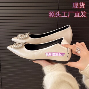 ��ʽ5cm�����߼��^��ЬŮ2026���´����\��Ь��ˮ�Ůʿƽ��Ь��