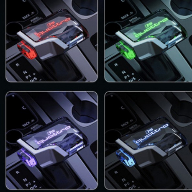Para AUDI A5 A4 Q5 Q7 S5 transmisión automática carga cristal táctil iluminado cabeza de cambio de cambios de yate image 3