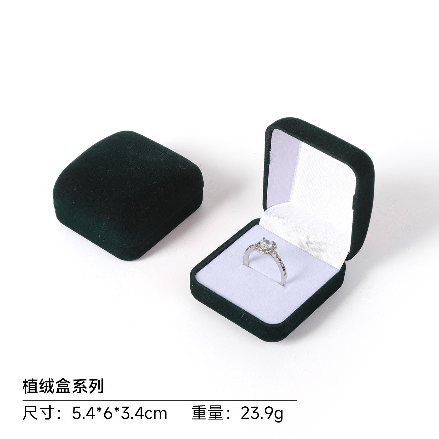 Caja Organizadora de Joyas y Anillos de Franela para Guardar Joyas