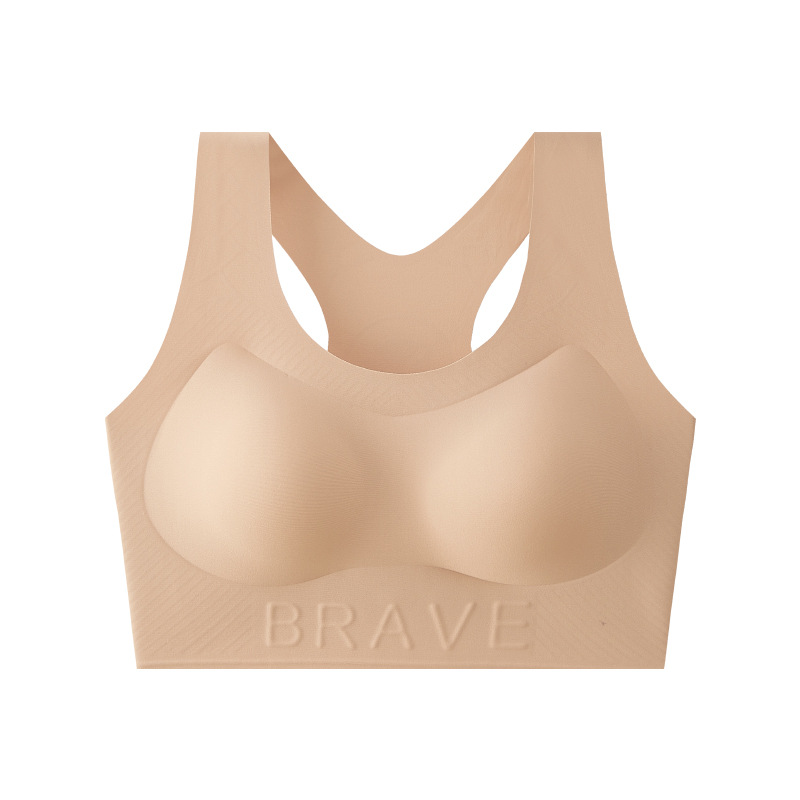 Botón de espalda ropa interior deportiva secado rápido antichoque integral taza fija para usar fuera de la espalda hermosa acondicionamiento chaleco de yoga bra