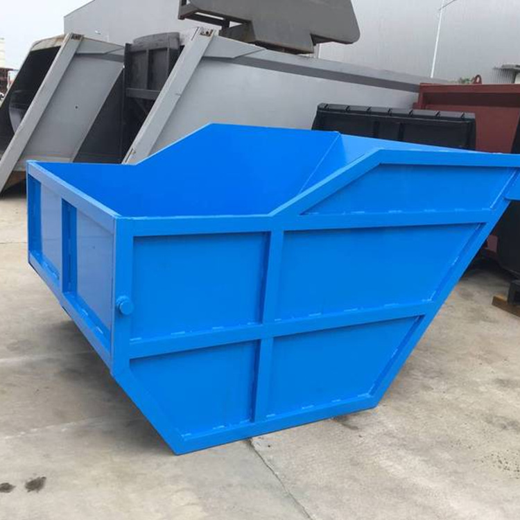 户外大型摆臂垃圾箱立方垃圾斗环保大号加厚铁板箱子