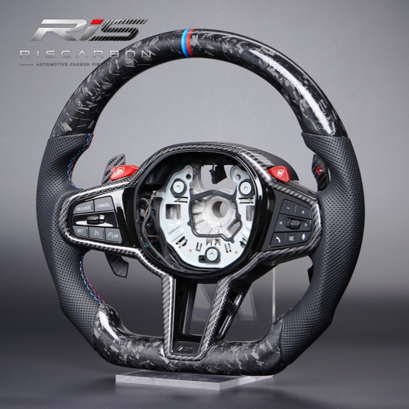 Suitable for Bmw Cs Forged Carbon Fiber Steering Wheel with m Sports Steering Wheel G20G30G05G01G22G11G02G06