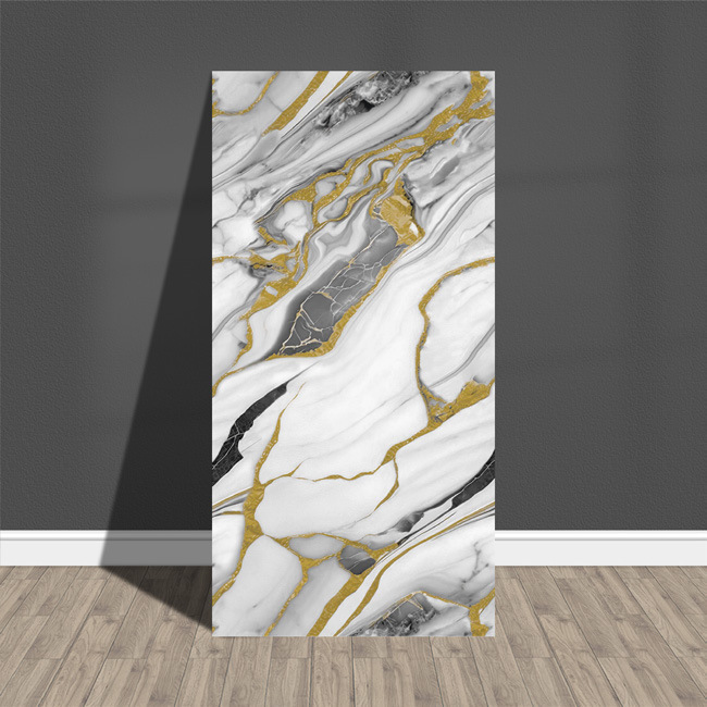 Fábrica de suministro directo de imitación de mármol azulejos de pared autoadhesivo a prueba de agua a prueba de humedad pegatinas de pared suministro transfronterizo placa de plástico de aluminio