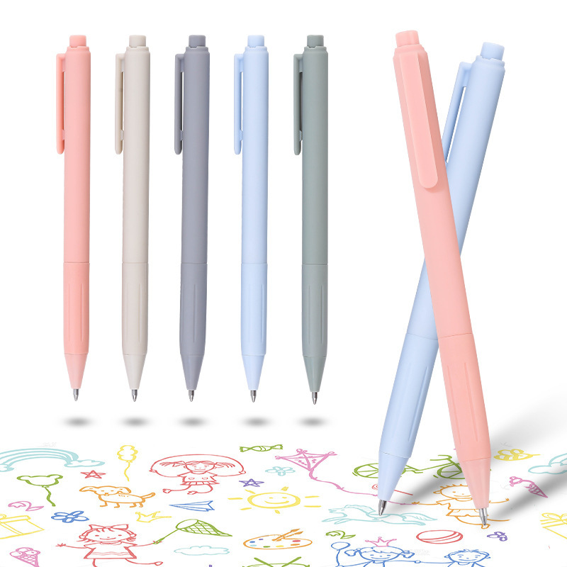 スポット卸売モランディゲルペン学生シンプルなマカロンソリッドカラープレスペンクロスボーダーオフィスギフト|undefined