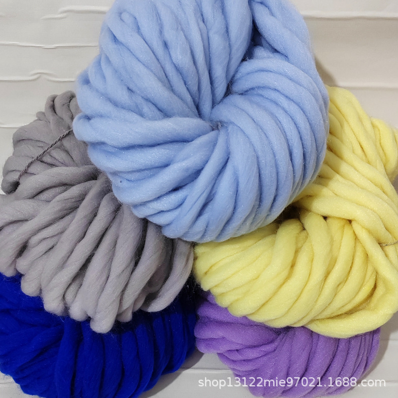 Super Coarse Icelandic Wool Korean Fashion DIY Hats Scarves Blankets Hand Knitting Manufacturer Supply
