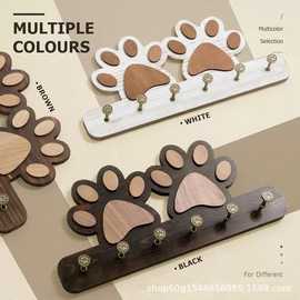 跨境狗爪形墙壁挂衣架进门钥匙衣帽收纳架壁挂宠物皮带牵引绳挂钩