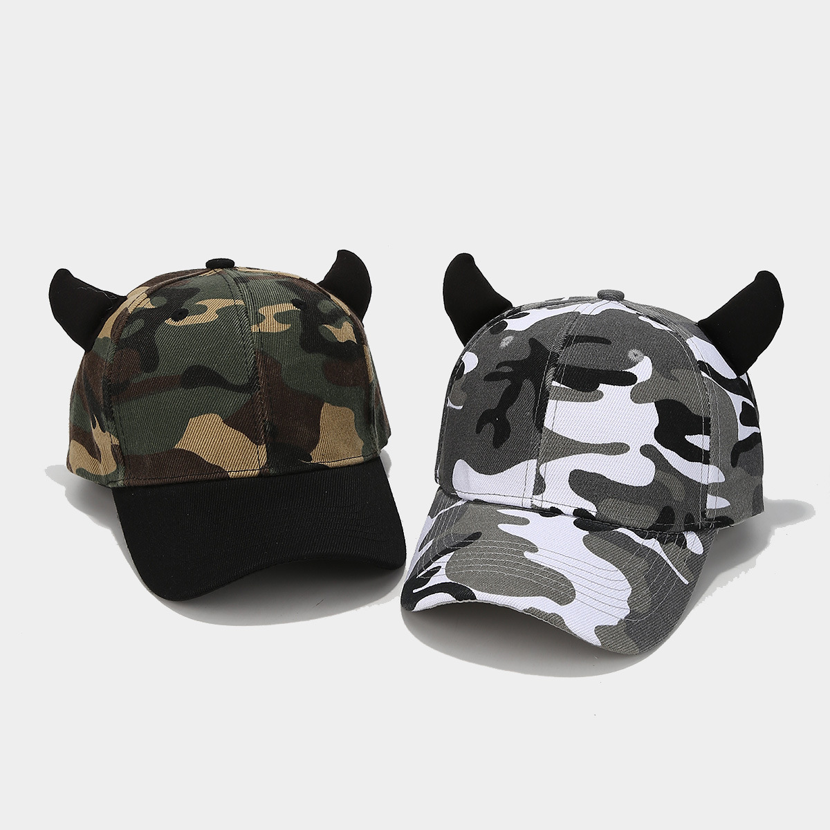 Europa y América de moda camuflado orejas gorra gor