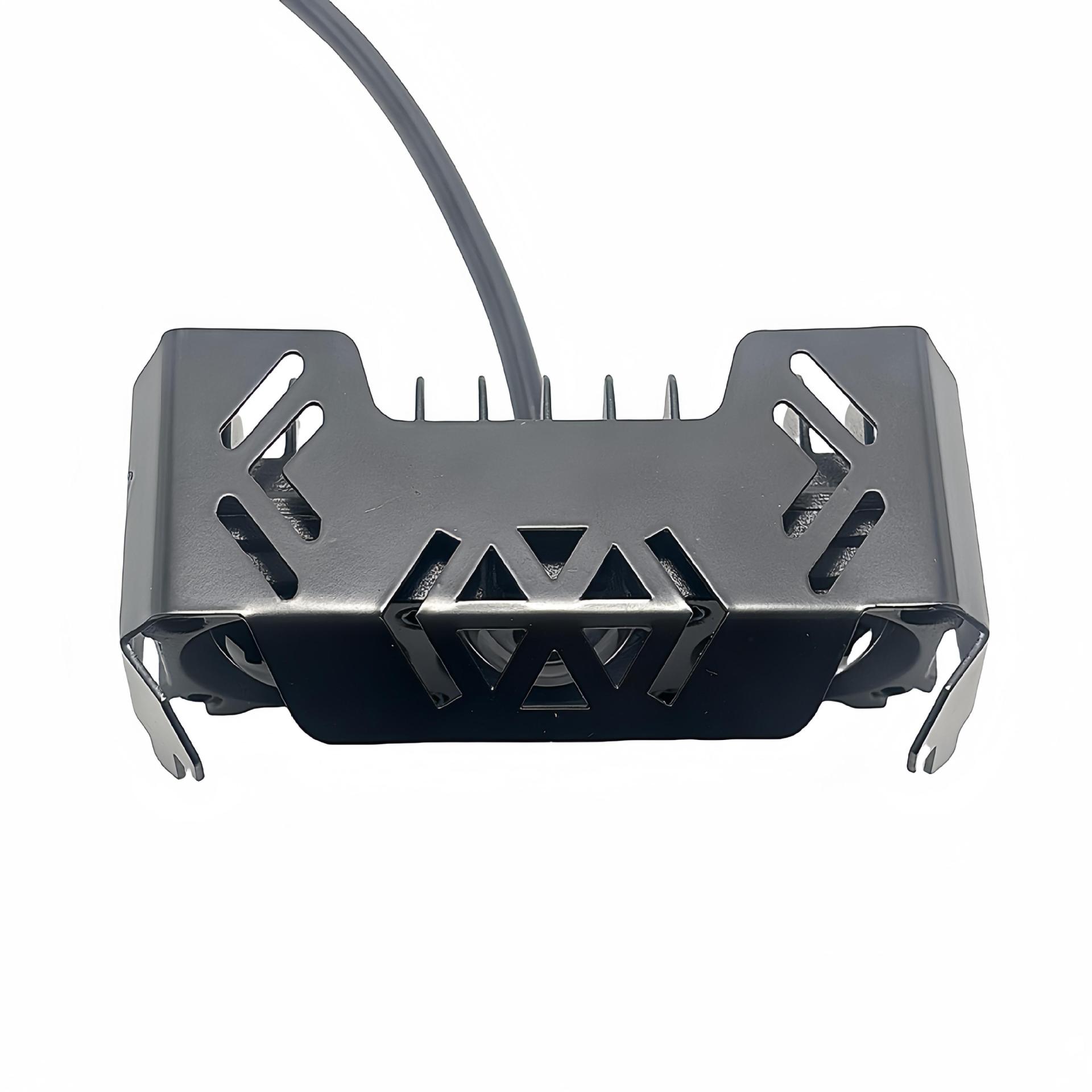 Cross-Border Motorcycle and Electric Vehicle Led Spotlight, Yellow and White Dual-Color External Modified Headlight, Road Paving Headlight