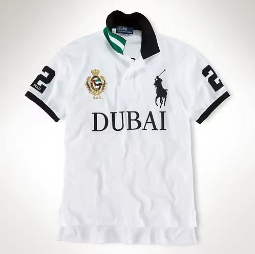 Polo, with short sleeve, with embroidery, plus size