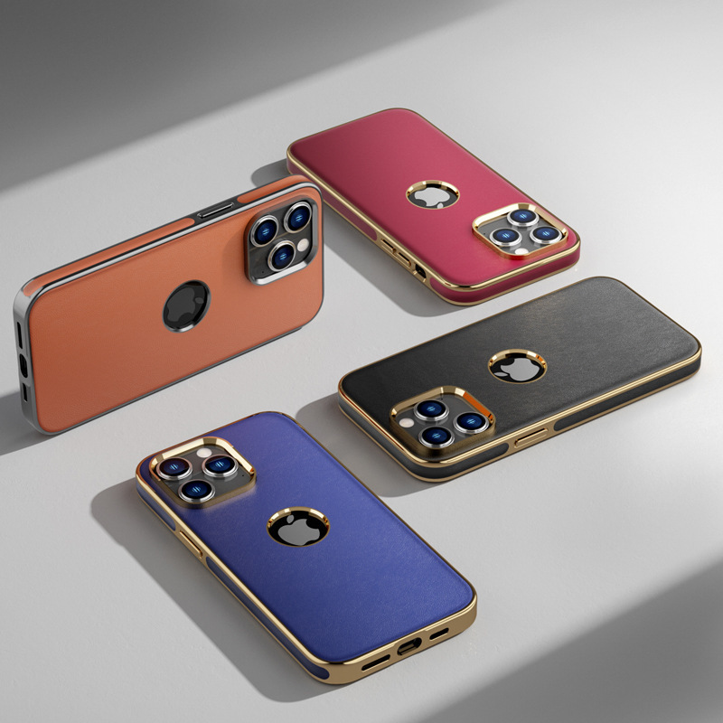 For iphone14 leather protective case Apple 13Promax phone case plating tpu leather case Wholesale For iphone14 leather protective case Apple 13Promax phone case plating tpu leather case Wholesale