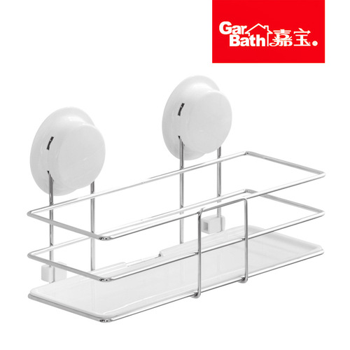 Wall-mounted bathroom storage shelf, bathroom and kitchen organizer, no-drill storage rack, nail-free stainless steel storage shelf