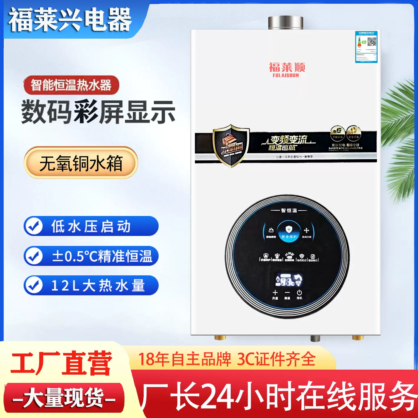平衡式家用天燃气恒温热水器 天然气煤气恒温热水器源头工厂直发