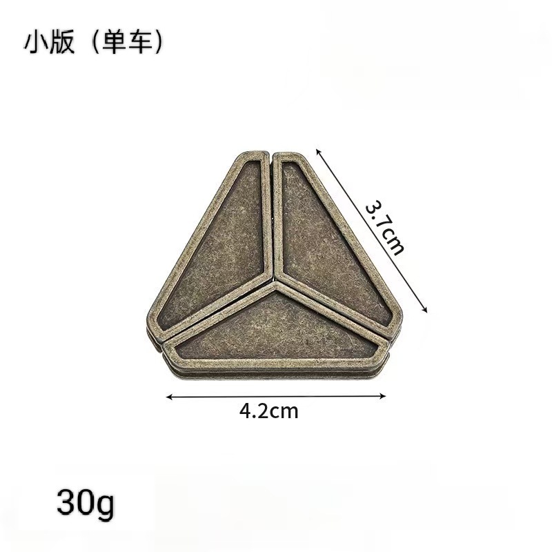鲁班锁puzz锌合金解锁智力解环益智玩具儿童孔明3马蹄拆卸手雷|undefined