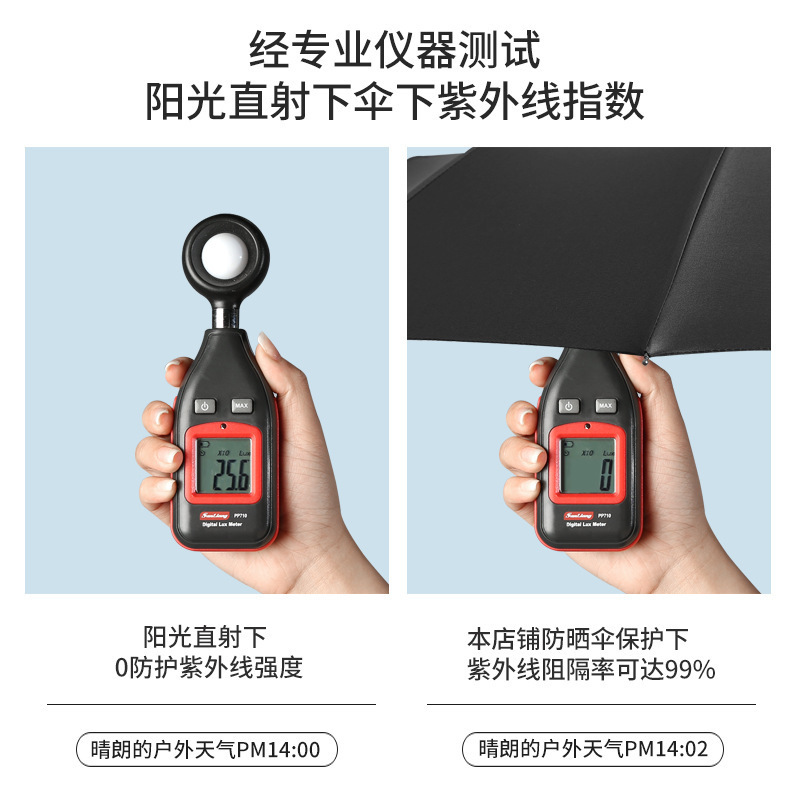 Paraguas plegables automáticas para sol y lluvia, paraguas de protección solar para dos personas, paraguas de protección solar anti-UV para fortalecer paraguas para hombres y mujeres