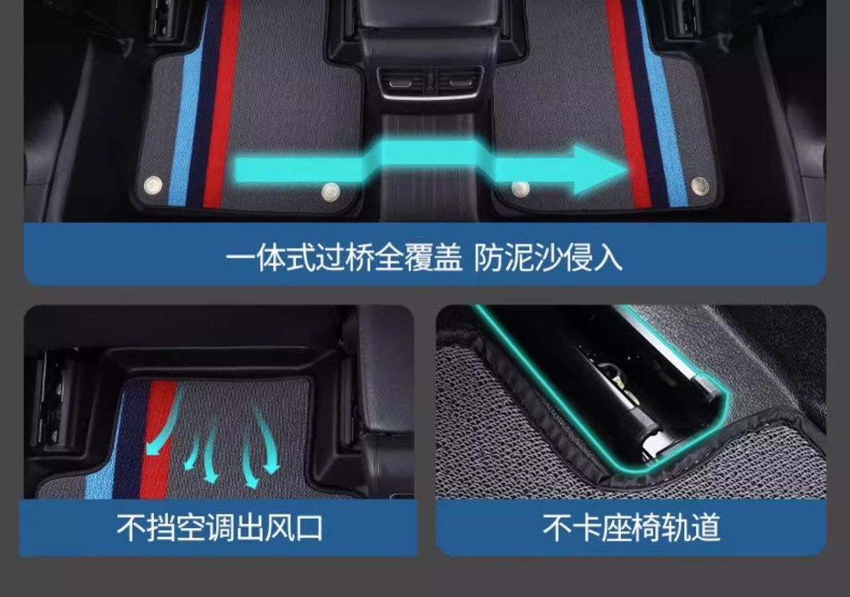 Volkswagen Jetta VS7 Floor Mats 20/21/22/23/24 Models Full Coverage Original Factory-Specific TPE Car Floor Mats Modification