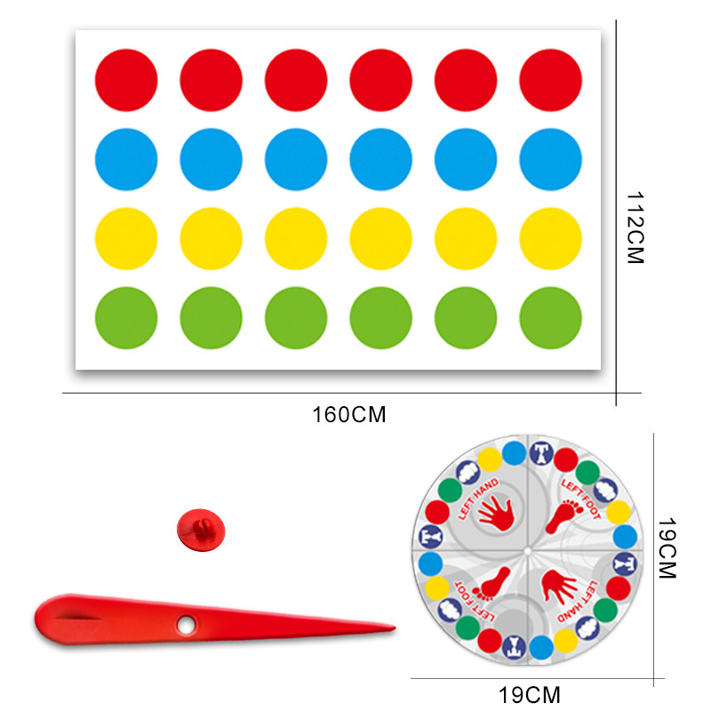 Juego de torsión transfronterizo, ejercicio interactivo entre padres e hijos, coordinación mano-ojo, juego de fiesta multijugador, alfombra de equilibrio, juguete