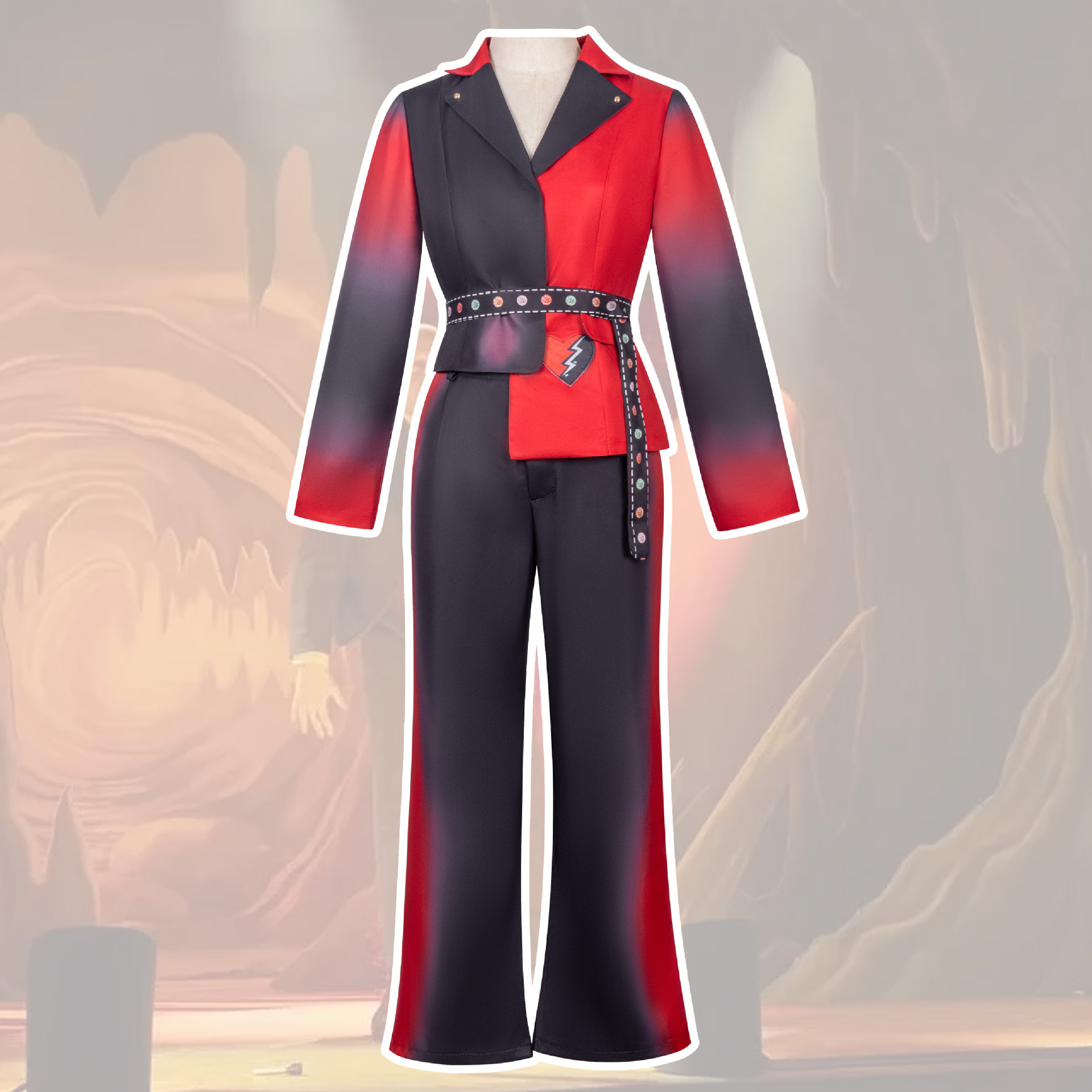 后裔5后公主cos服小红朋克风紧身连体衣成人漫展派对角色扮演服饰