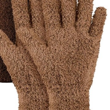 Guantes de microfibra para quitar el polvo de Amazon, guantes de lana coral, guantes para limpieza de coches, guantes de media lana para mayor comodidad.